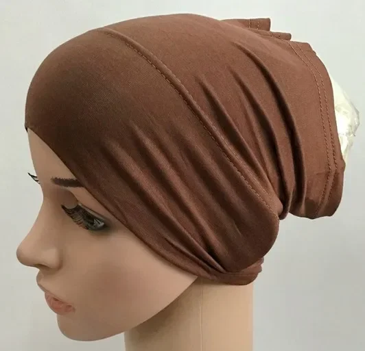 Muslim Soft Modal Inner Hijab Caps Stretch Turban Cap Islamic Underscarf Bonnet Hat Female Headband Turbante Mujer 2020