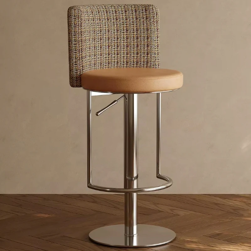 Modern simple rotating height adjustable environmental protection bar stool light luxury