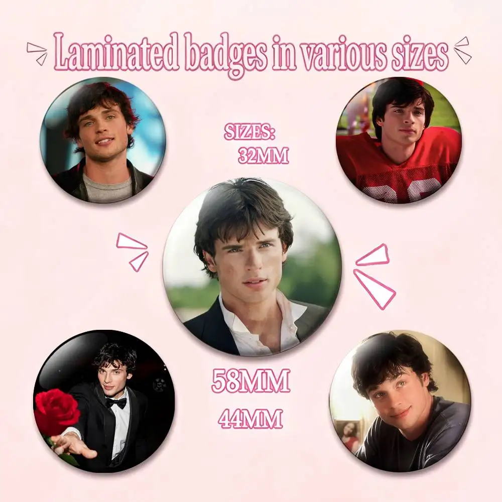 Tom W-Welling Laser Badge Applicable For Backpack Clothes Hats Decor Creative Accessories