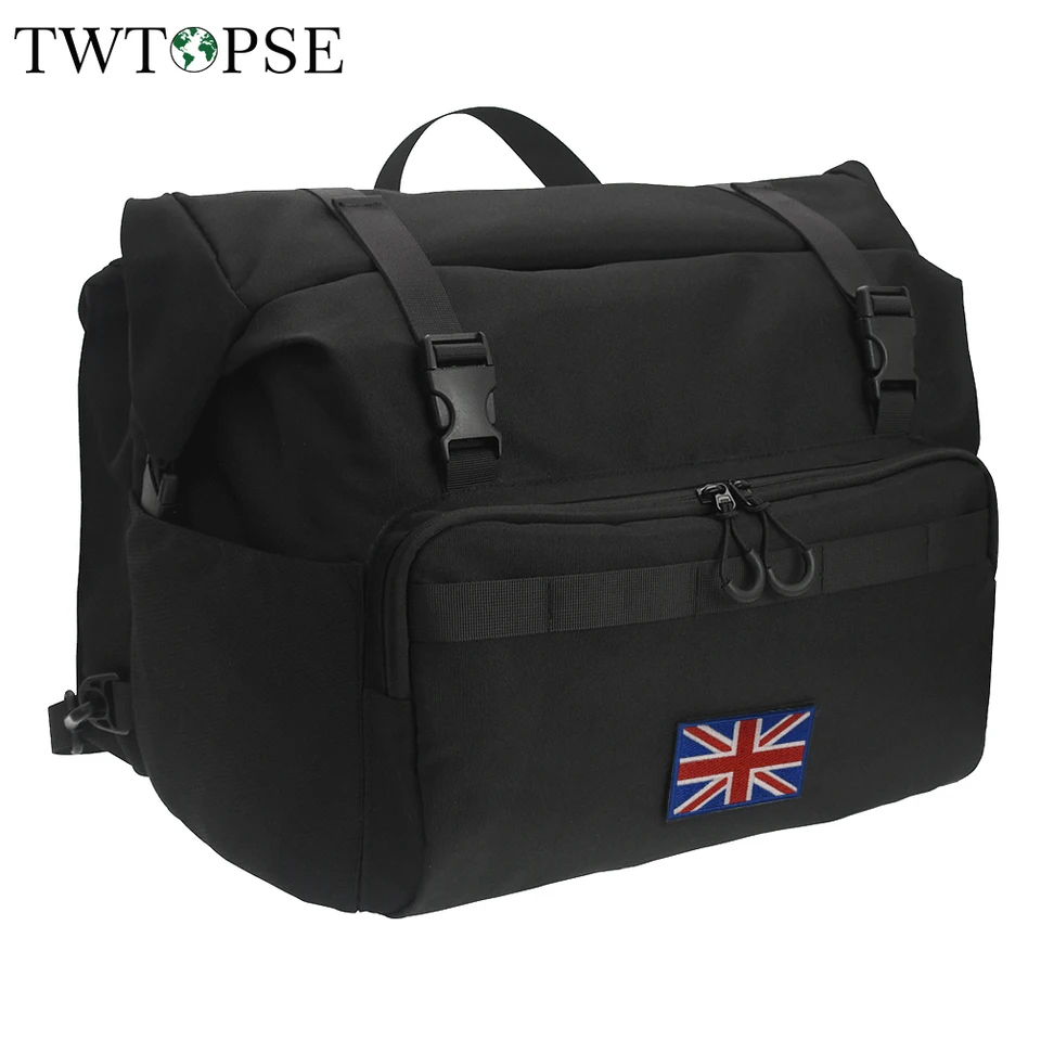 Brompton用 TWTOPSEロールトップTバッグ ブラック27.5ℓ Sd16d384afd0642f680d5a7fee69e9