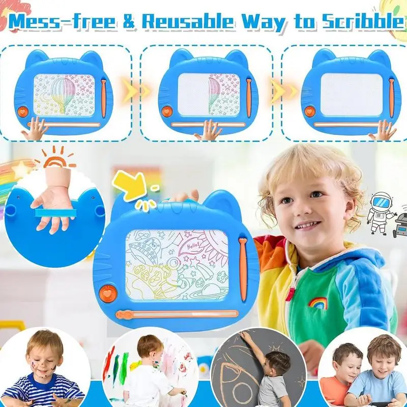 Magnete Sketch Doodle Pad Magnetic Doodle Drawing Board Pad cancellabile Doodle Sketching Writing Board Pad per bambini ragazzi bambini