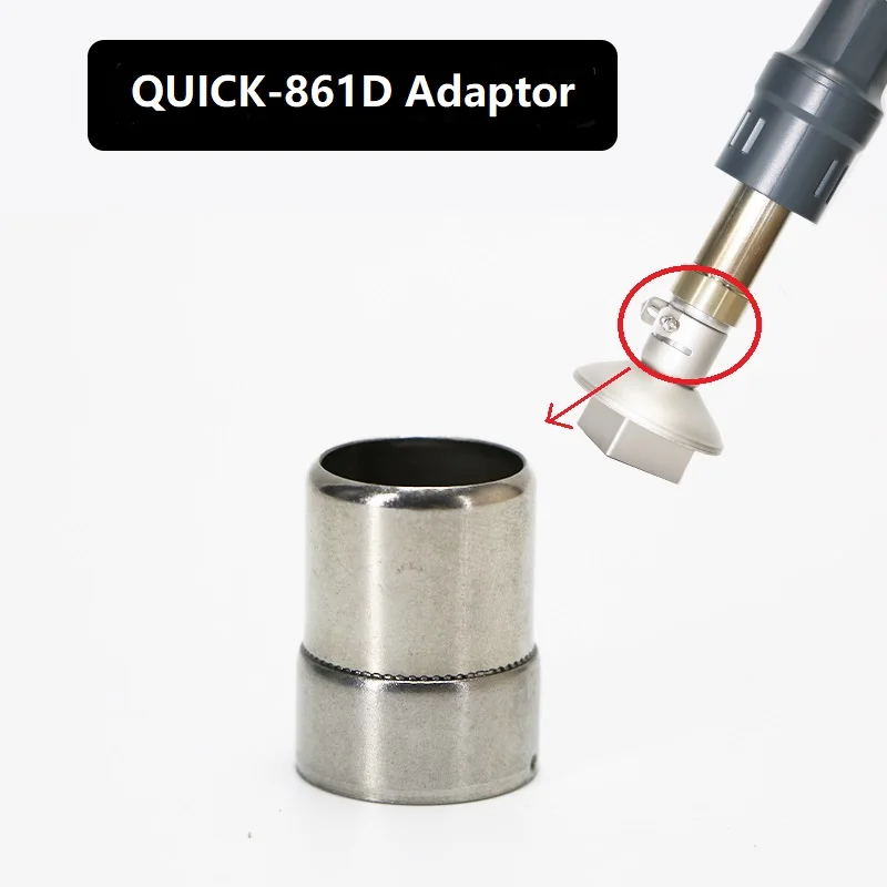 1 Piece 850/858 Quick-861D ATTEN-862D Hot Air Gun Nozzle Adaptor, BGA SMD Square Nozzle Adaptor Dia-22mm