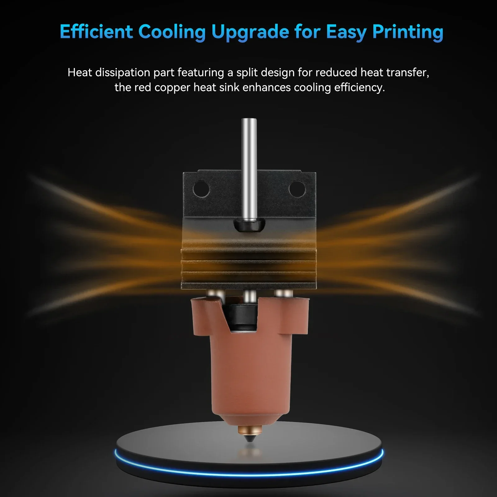 Imagem -06 - Cerâmica Hotend Kit Quick Swap Bocal Todo-metal Integrado Extrusora Hot End Substituição para Creality k1 Max Impressora 3d K1c k1