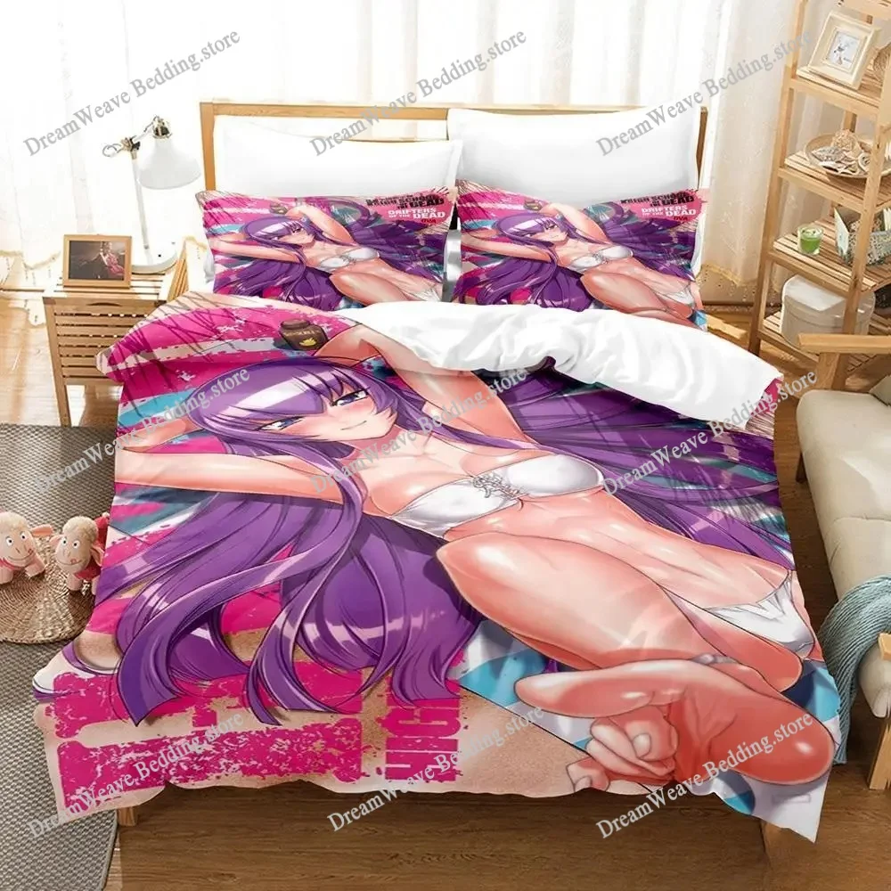 

Anime Sexy Girl Highschool of The Dead Bedding Set Single Twin Full Queen King Size Bed Set Adult Kid Bedroom Duvet Cover Sets