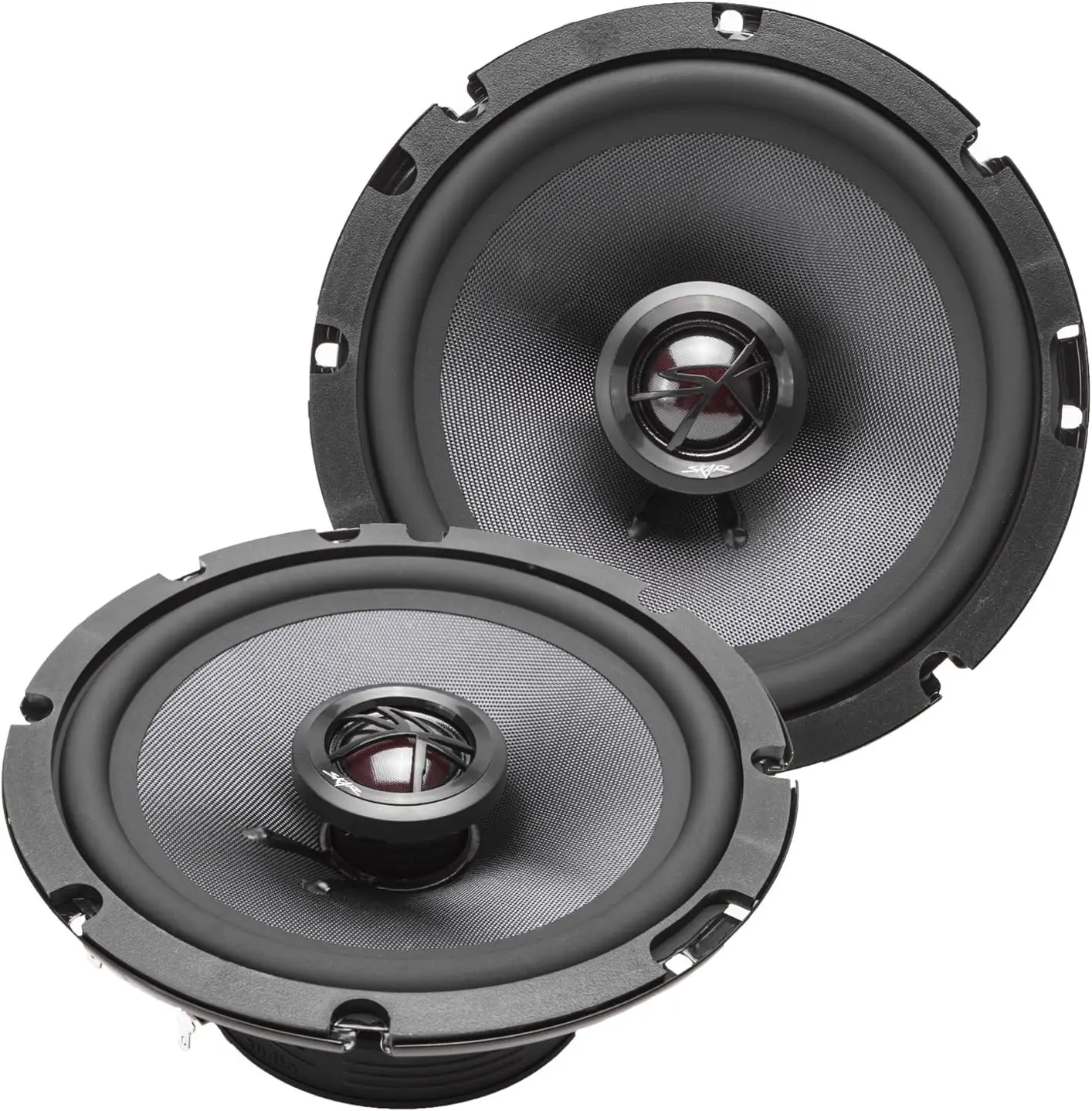

6.5" 200W Coaxial Car Speakers Pair, High-Performance Silk Dome Tweeter, 100W RMS Power