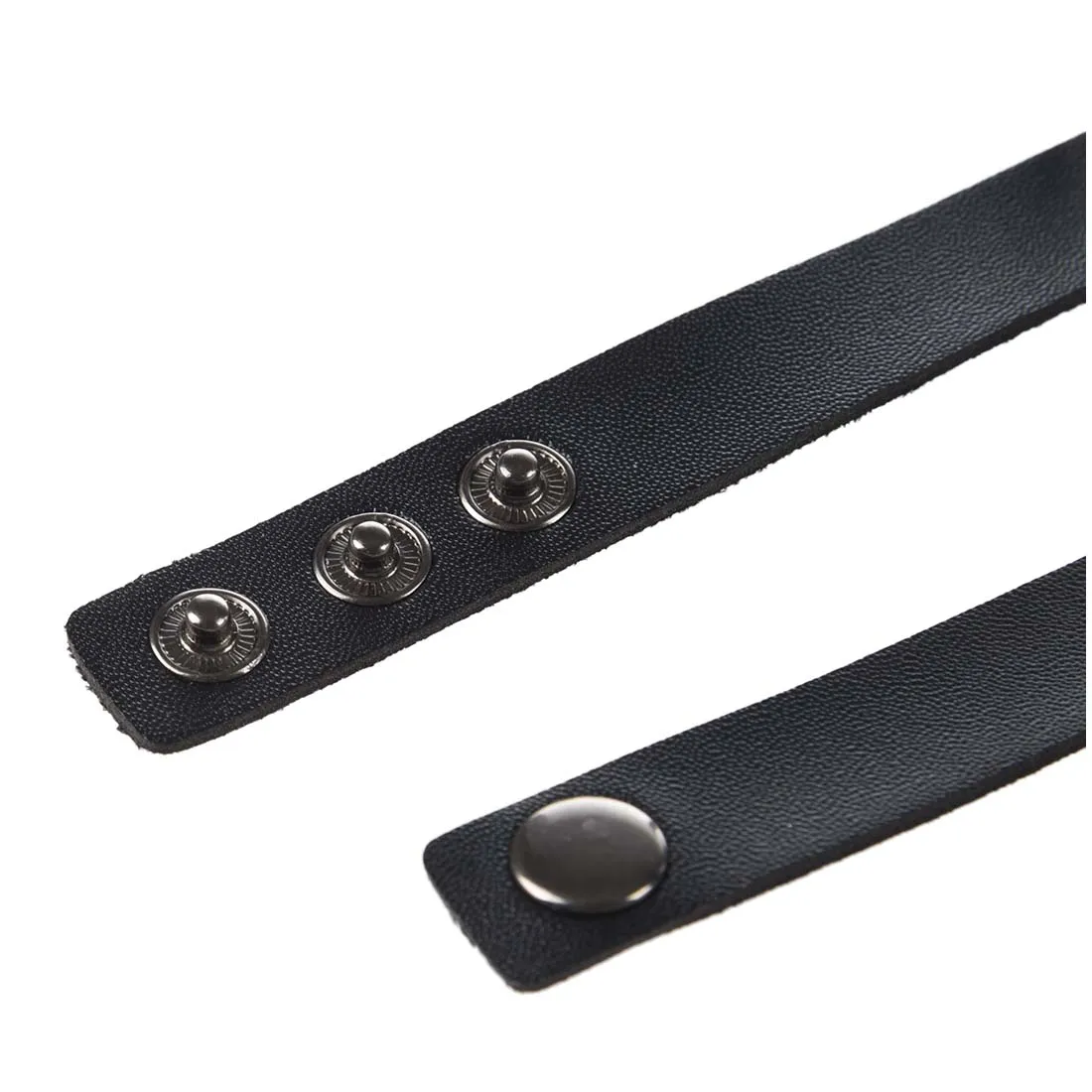 สร้อยคอสร้อยคอรูปหัวใจหนังโกธิคโลลิต้า Punk Choker สีดำ