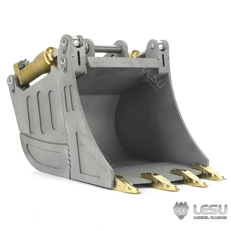 LESU AT-C0019-B hydraulic opening and closing bucket, suitable for 1/14AC360, LR945, SK500, wheeled, short tail excavator or DIY