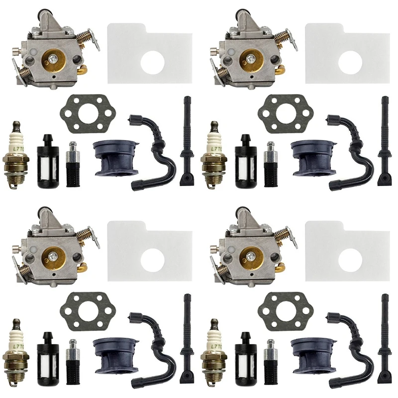 

4X Carburetor Kit For Zama C1Q-S57 Fit Stihl 017 018 MS170 MS180 Chainsaw Engine Parts 11301200603