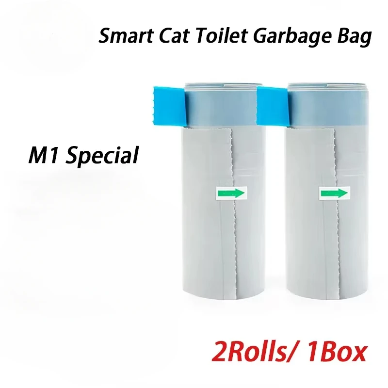 2 Rolls Automatic Cat Litter Box Garbage Bag Liners Neakasa M1 Special Garbage Bags Liners Thickened Collection Poop Trash