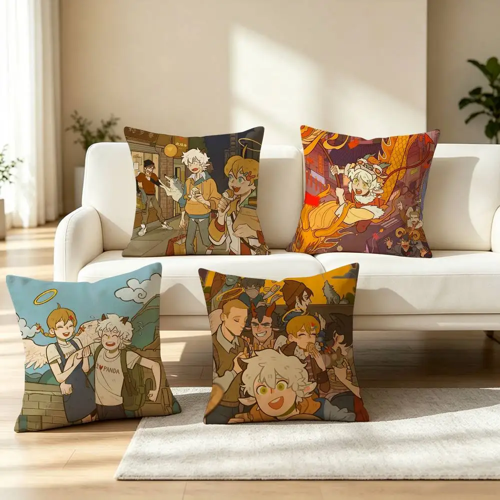 1031 Manga  All Saints Street  Square Double-Sided printed Pillow Case Bedroom Bedside Pillow Sofa Cushion Cover
