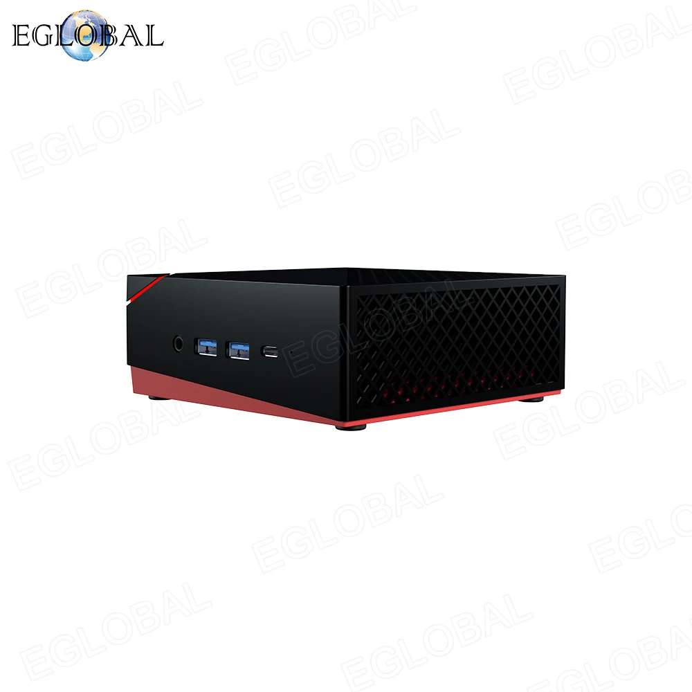 EGLOBAL-Mini PC Ryzen 5 4500U, 32 Go de RAM DDR4, 2 To de RAM, SSD NVMe, Type-C, HDMI 2.0, DP, WiFi 6, Windows 11, Ordinateur de bureau, Ordinateur de jeu, Affichage 4K