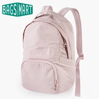Mochila BAGSMART para mujer, bolso para ordenador portátil de 13 pulgadas, bonito bolso escolar Kawaii, mochilas de viaje de nailon impermeables antirrobo, bolsa de libros para mujer