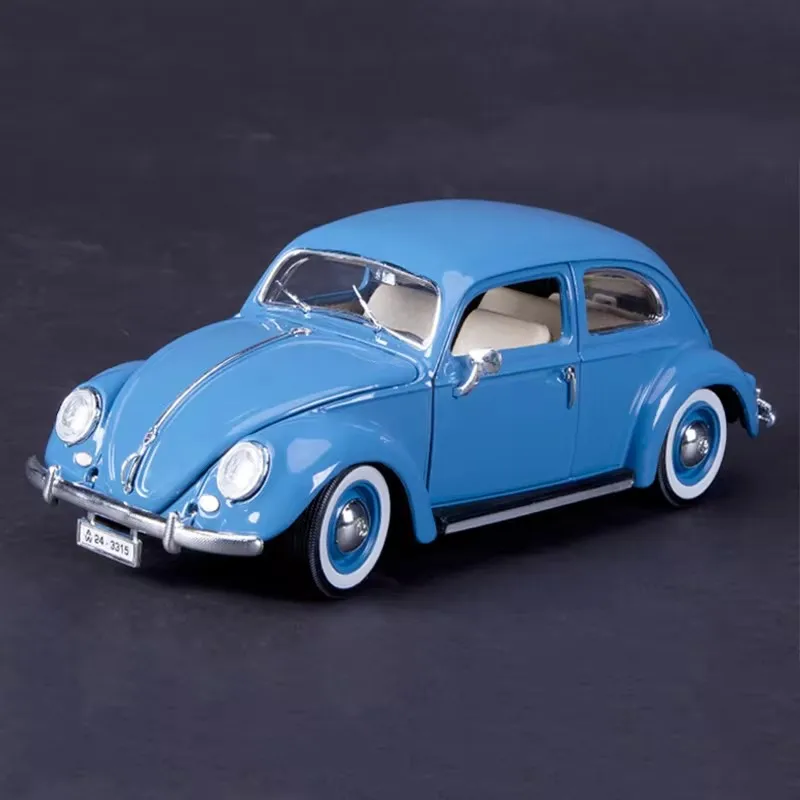 In Stock Bburago 1:18 1955 Volkswagen Kafer-Beetle Alloy Miniature Diecast Model Volkswagen Beetle Vehicle Toys Christmas Gift