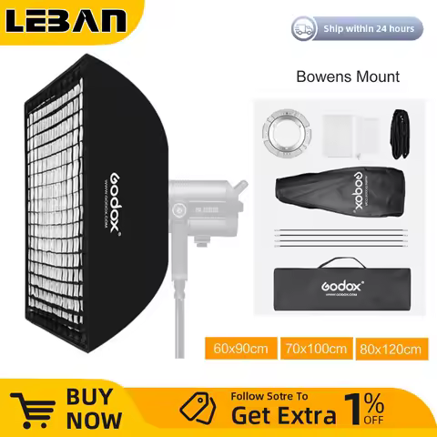 Godox 60x90cm 70x100cm 80x120cm Bowens Mount Honeycomb Grid Softbox soft box Studio Strobe Flash Light