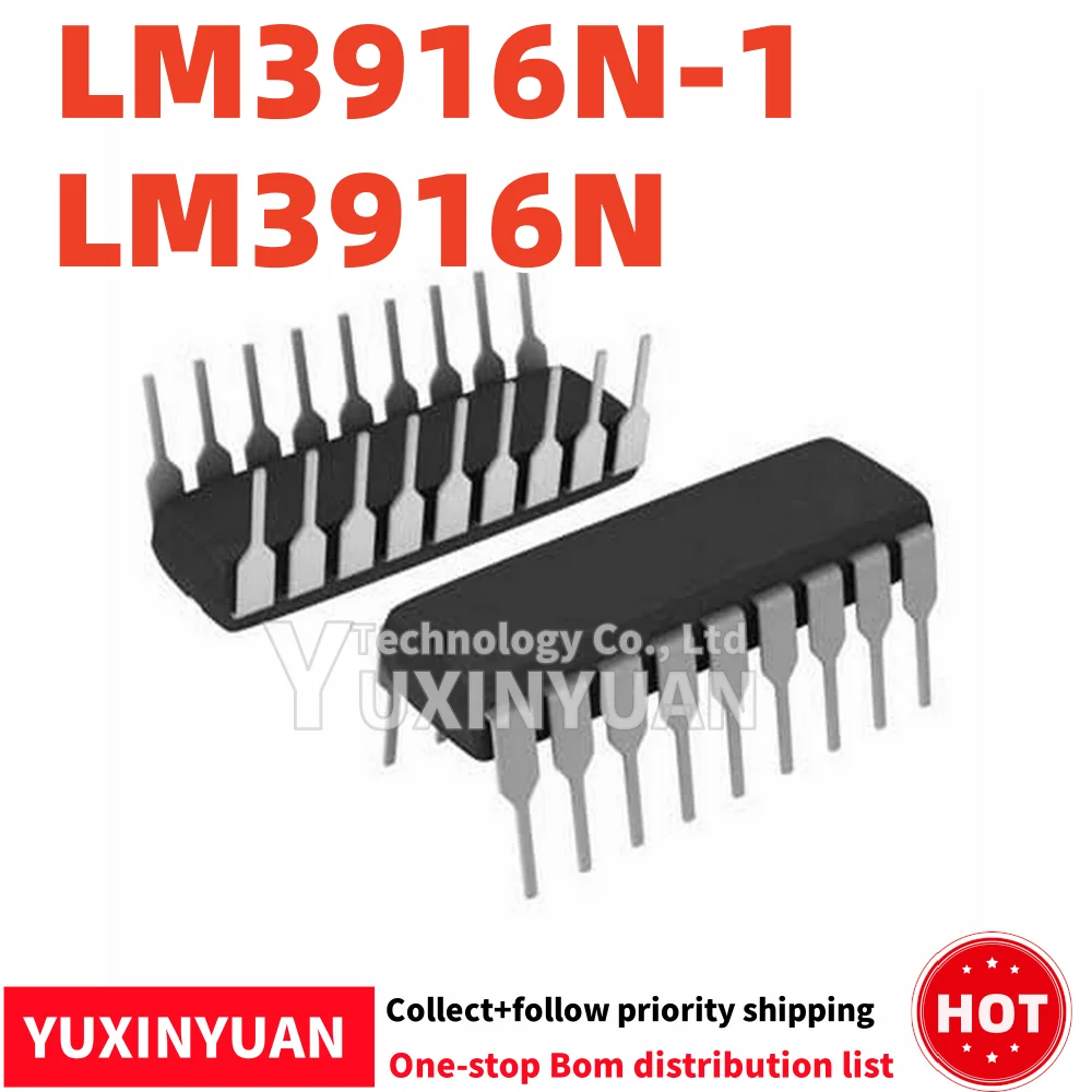 5pcs/lot LM3916N-1 LM3916 LM3916N DIP-18  IC   100%good YUXINYUAN
