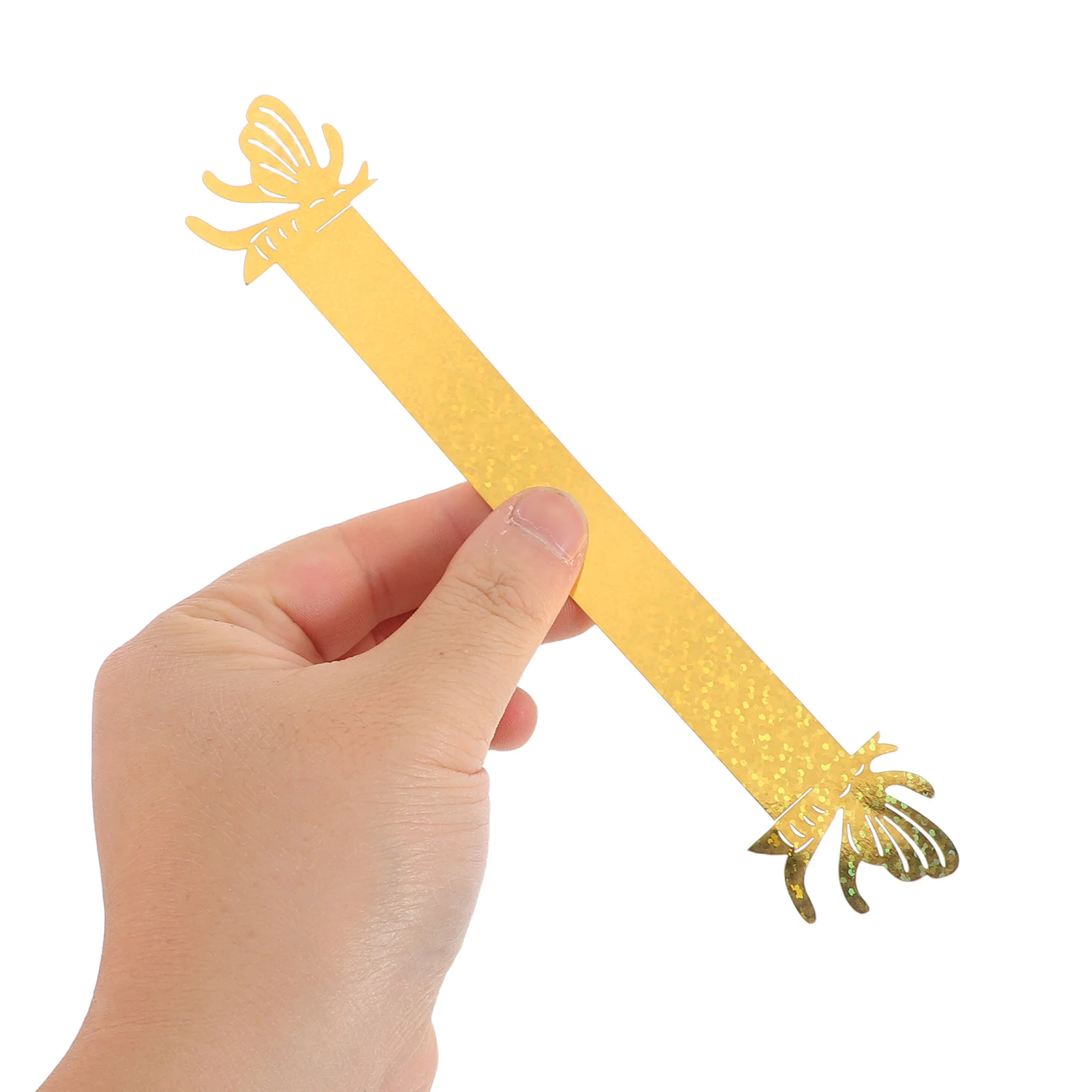 

50pcs Flashy Bee Rings Paper Animal Napkin Holders For Easter Wedding Party Table Decoration Dinner Napkin Buckles Serviette