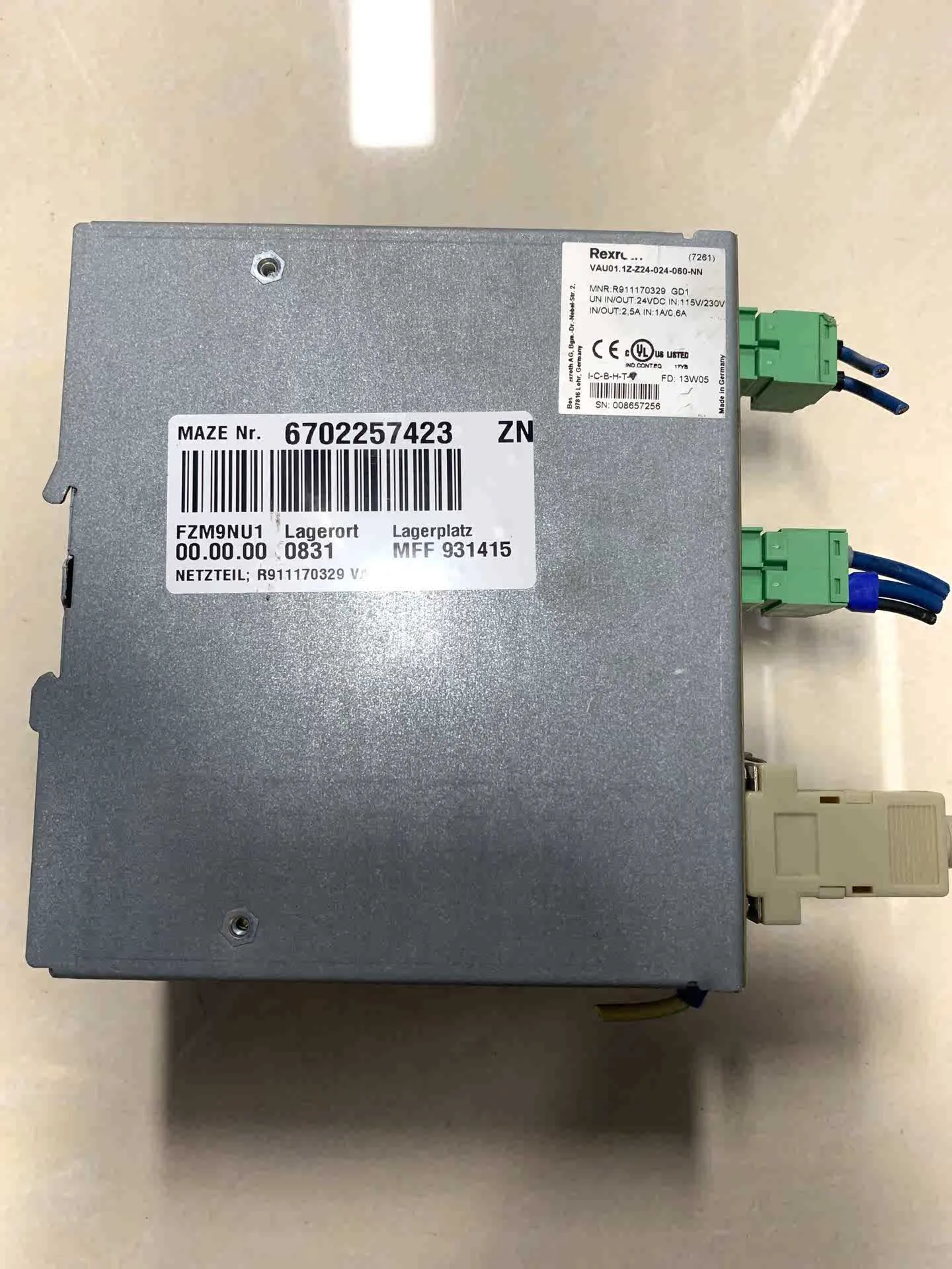 VAU01.1Z-Z24-024-060-NN Modulo di alimentazione per Rexroth