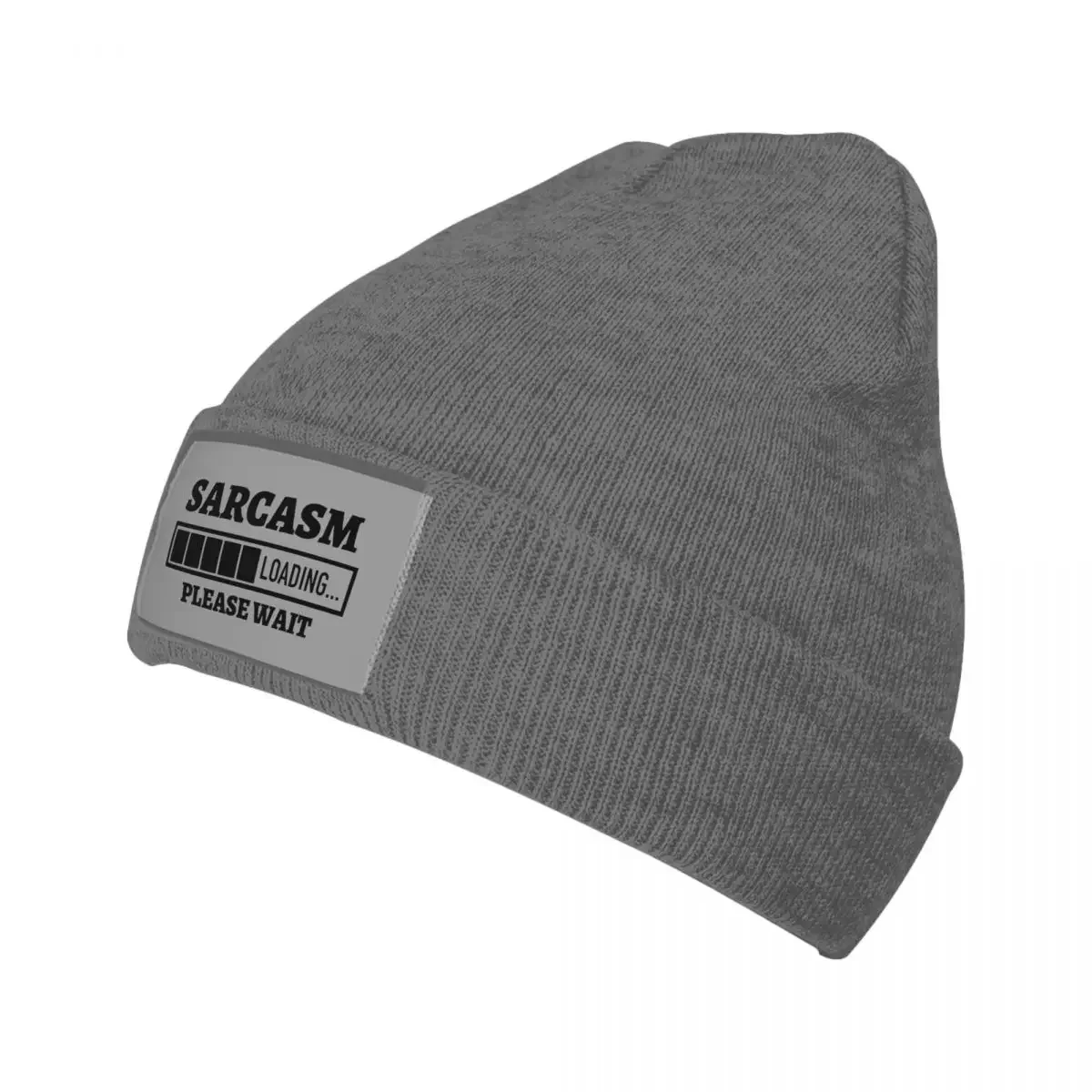 Sarcasm Loading Bar Funny Knit Hat Beanie Winter Hats Warm Color Caps Men Women