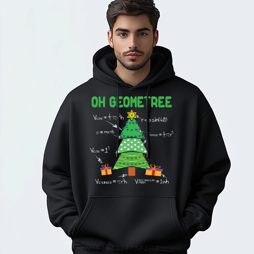 

Oh Geometree Geometry Math Science Teacher Christmas Men's Sweatshirts Camiseta Masculina 4th Of July