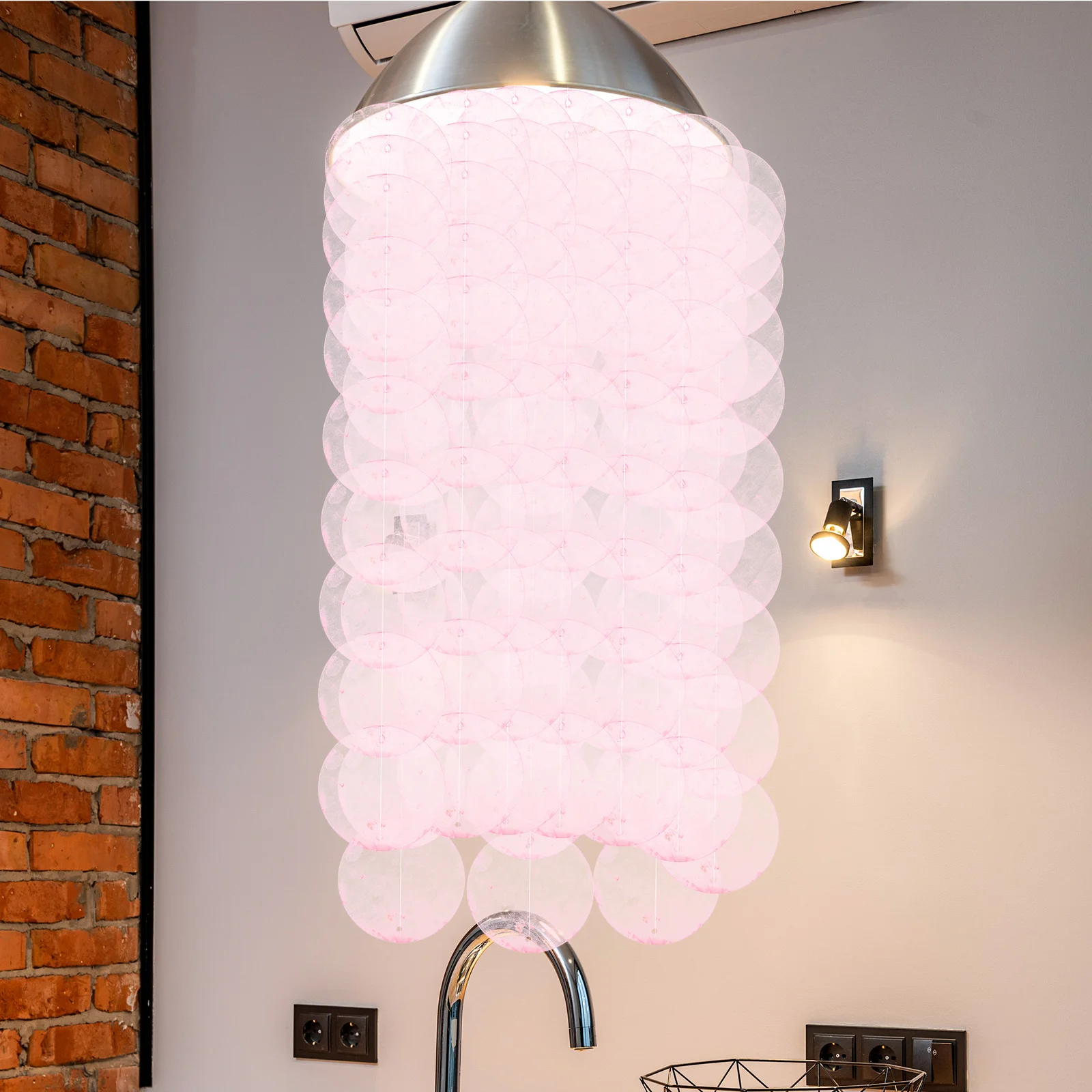 

100Pcs DIY Shells Slices Craft Material Round Polished Pendants for Handmade Jewelry Keychain Earring Embellishment Decor