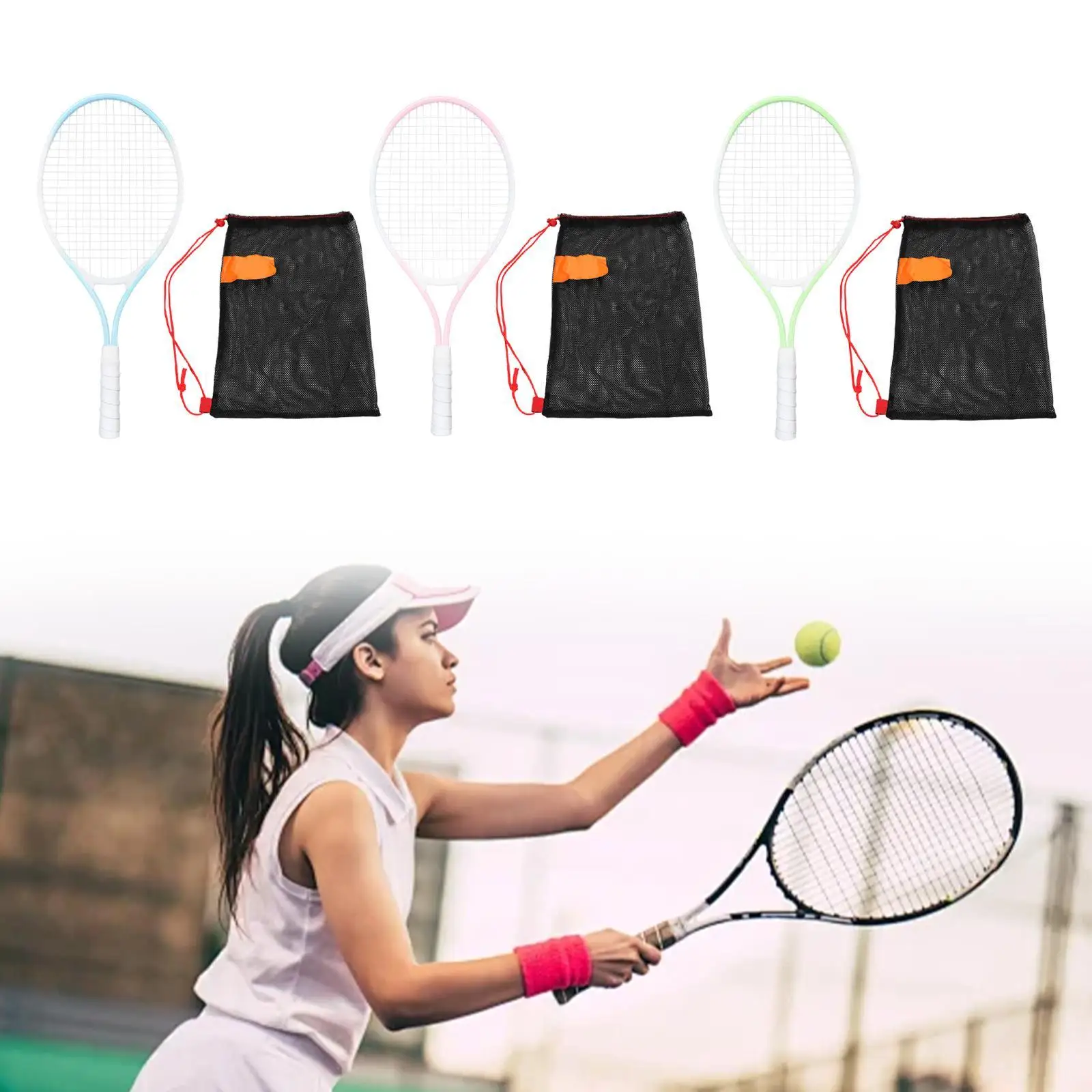 

Kids tennis racket 21 inch tennis equipment. Comfortable comfortable nonslip