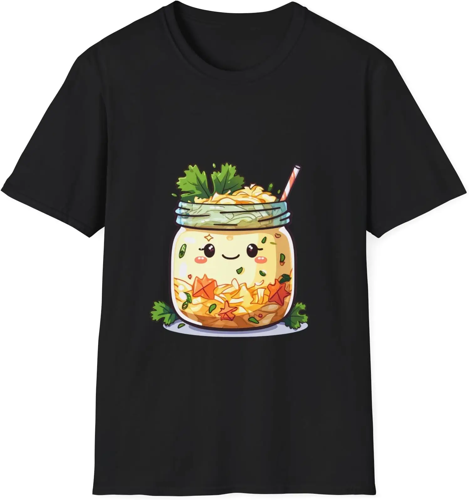 

Adorable Kawaii Jar of Sauerkraut Softstyle - Unique Graphic Tee, Gift for Friends Tees Y2K tops Unisex Summer Short Sleeve