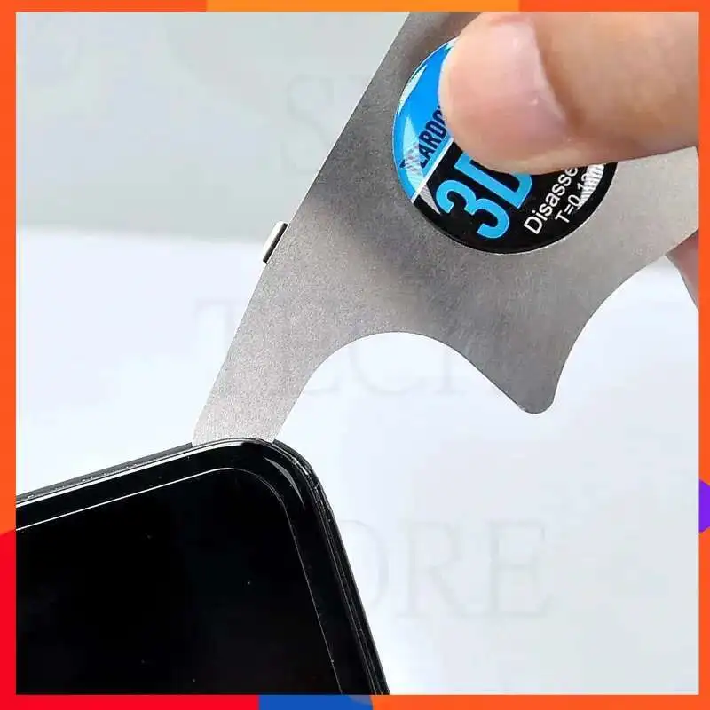 100 Uds abridor 3D para iPhone iPad Samsung reparación delgada Flexible palanca Spudger de acero inoxidable para iPhone Samsung herramientas de desmontaje