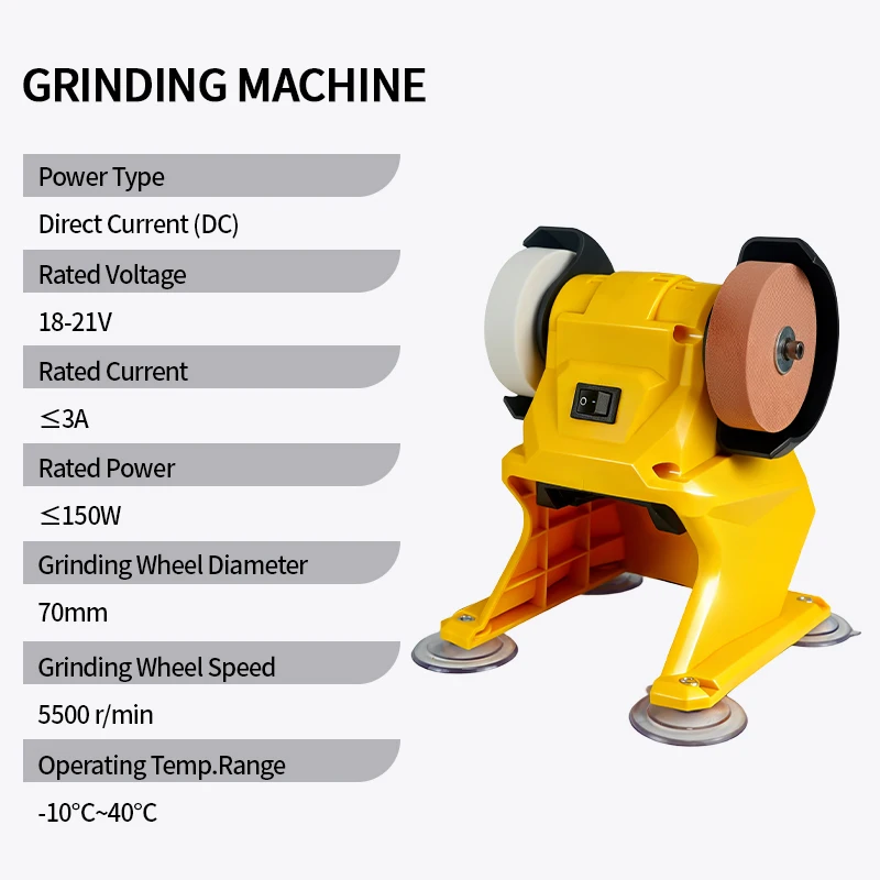 Electric Goddess Double Grinder Machine Table Grinder Micro Sharpening Cutting Power Tools for Dewalt 20v Battery Pins