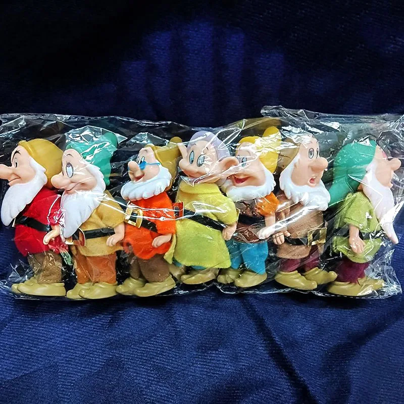 Snow White Animated Cartoon Dolls The Sevendwarfs Model Toy Action Figures Collections Children's Gifts