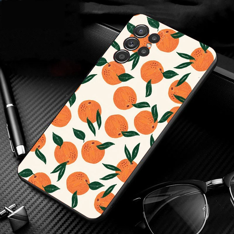 

Orange Fruit Phone Case For Samsung A35 A55 A54 A15 A25 A05s A05 A22 A24 A52 A33 A34 M34 M14 M54 M23