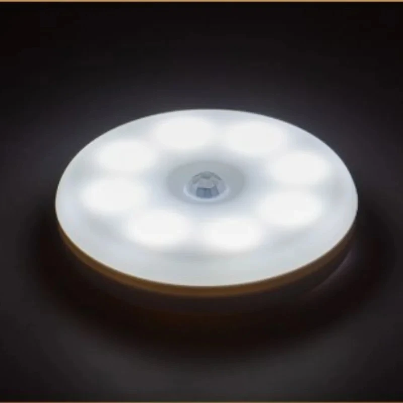 Mini Human Body Sensing Night Light USB Charging Light for Kitchen Cabinets and Ladders Wireless Night Light with Motion Sensor