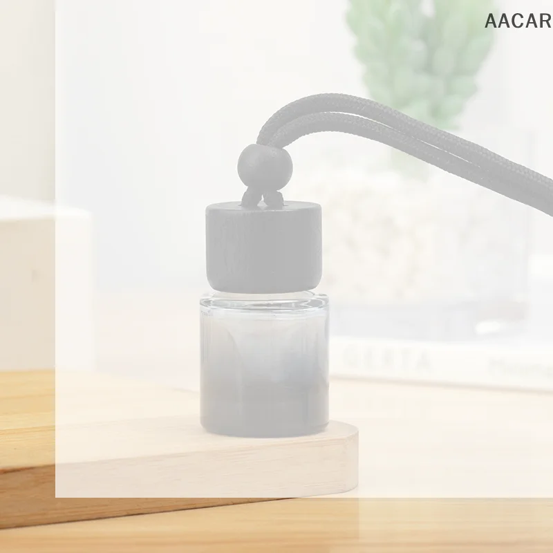 1Pcs 8/10ML Dyed Square Triangle Cap Empty Bottle Car Essential Oil Diffuser Air Freshener Scent Perfume Empty Bottle Ornament