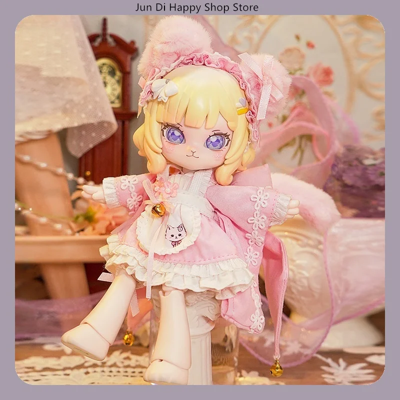 ​ COME4FREE 1/12 BJD 인형 옷 딸기 타르트 타로 큐브 케이크 디저트 시리즈 드레스 의상 세트 OB11 인형 옷