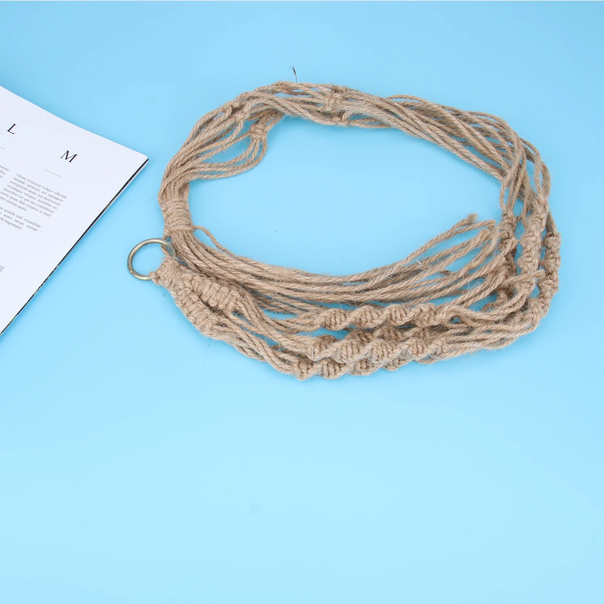 

Plant Net Hanging Basket Balcony Decor Bracket Flower Pot Holder Flowerpot Rope