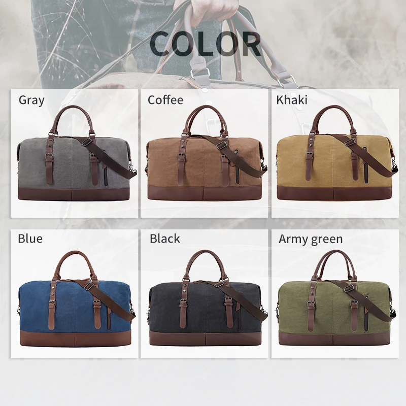 Fashion Men Large Capacity Travel Bag High Quality Canvas Travel Bag Outdoor Travel Duffle Bag Male Casual Tote Bag Dropshipping