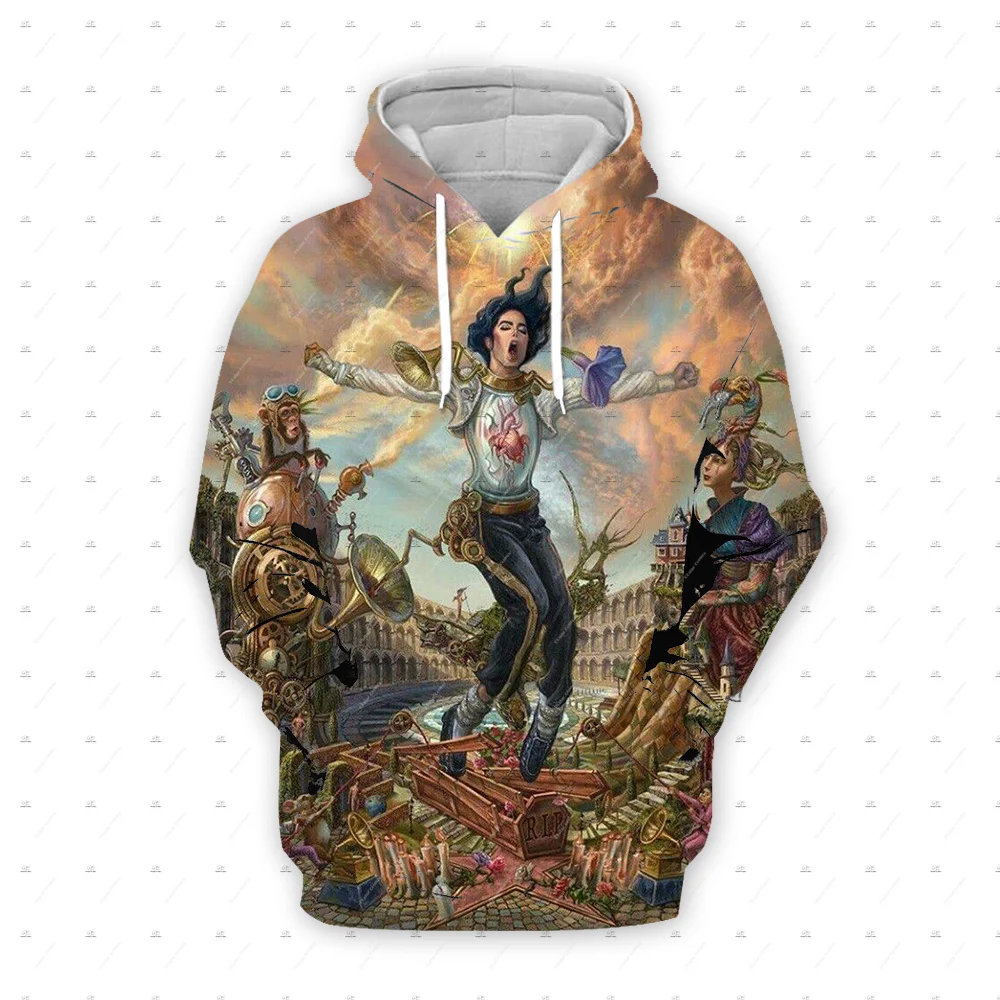Nova Moda: Jaqueta Casual Unissex com Capuz Estampada em 3D do Legendário Cantor e Músico Michael Jackson - Estilo Retrô Vintage Q15
