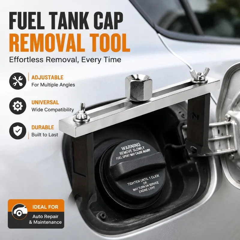 Adjustable Offset‑Angle Fuel‑Tank‑Cap Removal‑Wrench Universal Auto‑Repair Special‑Tool for Gas‑Pump‑Lid Disassembly Multi