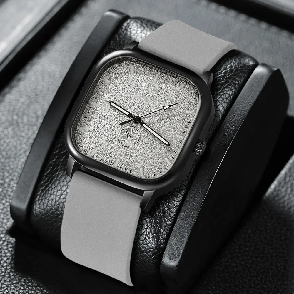1pc new men's trendy, fashionable, sporty, versatile quartz watch Valentine's Day Easter Ramadan Halloween Christmas New Year's