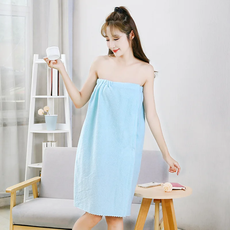 Women Absorbent Wearable Bath Towel Soft Mircofiber Swimming Beach Towel Blanket Sauna Shower Towel Suspenders Nightdress Dress