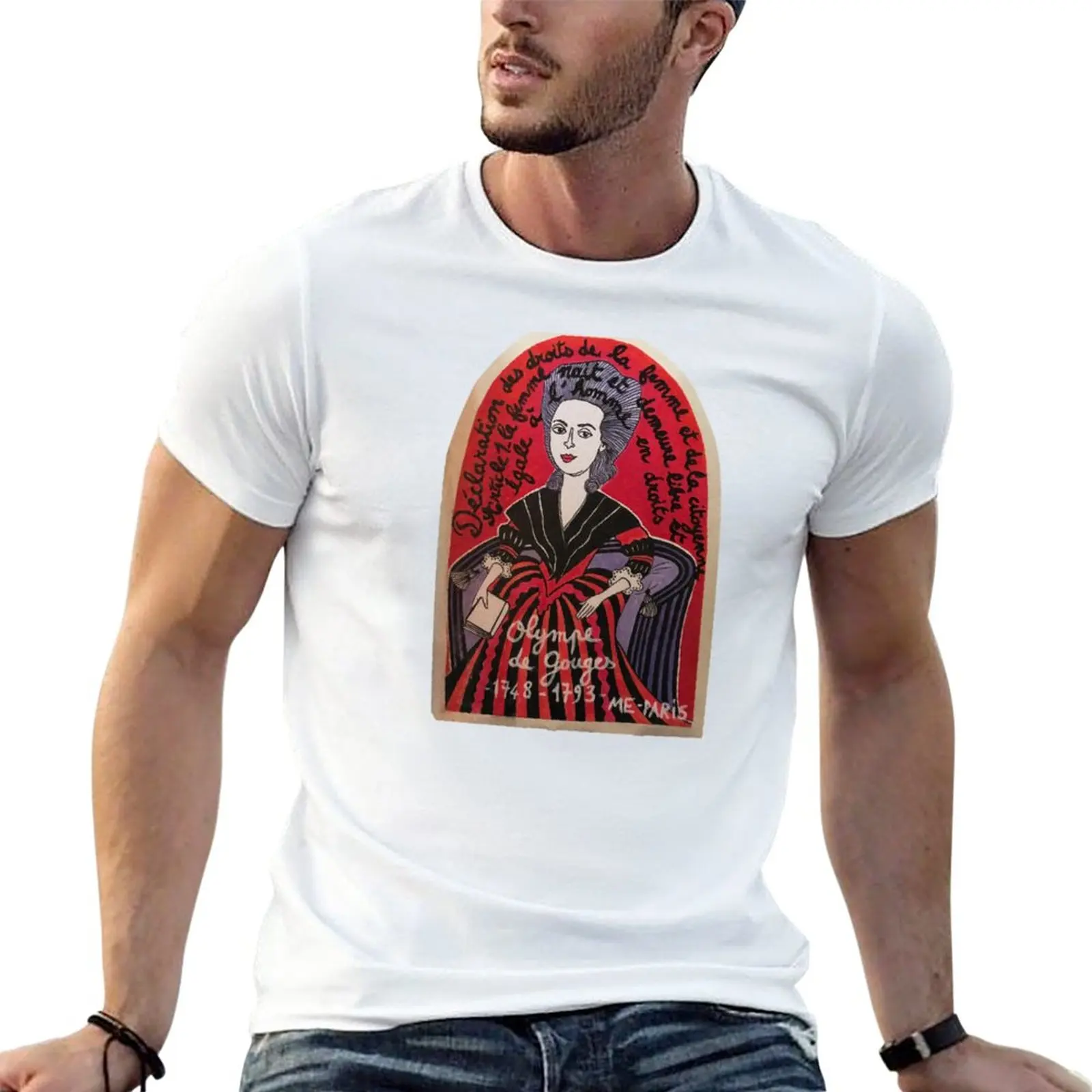 New Olympe de Gouges street art T-Shirt hippie clothes T-shirt for a boy big and tall t shirts for men