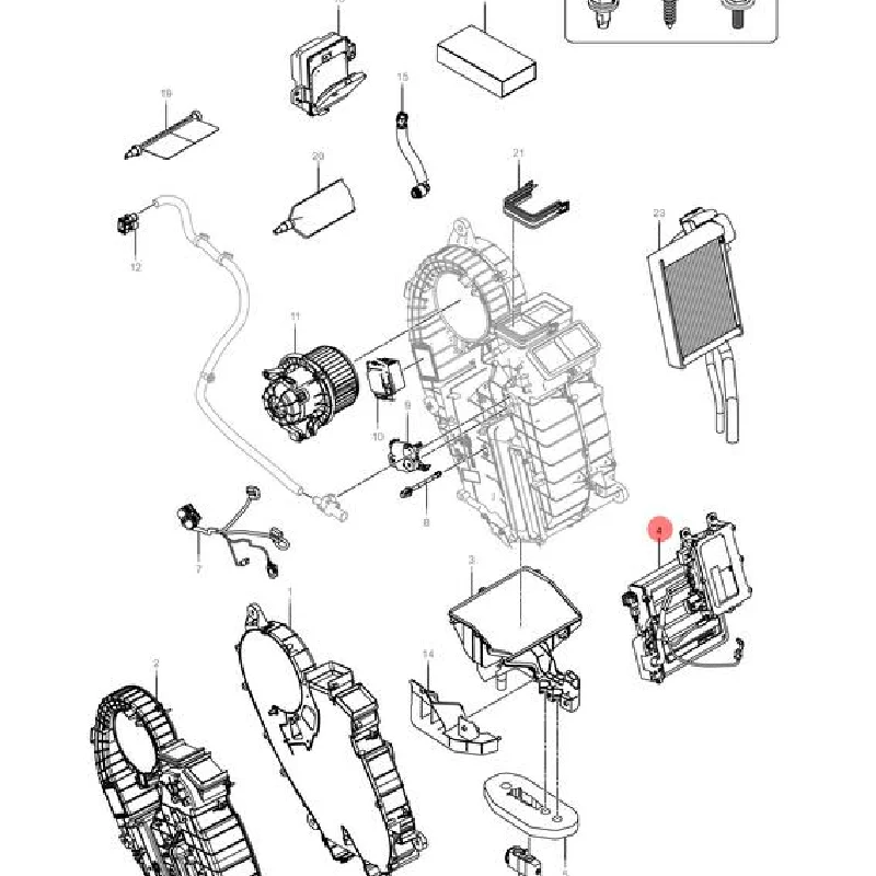 Pour Byd Denza D9 2024-2025 Mreh-04020 système de climatisation 2 accessoires de voiture d'origine Para Auto outils