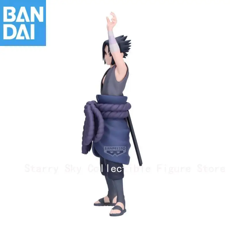 Oryginalna figurka anime Bandai Naruto Shippuden Panel Spectacle Thunder From The Sky Uchiha Sasuke, model kolekcjonerski, zabawka.