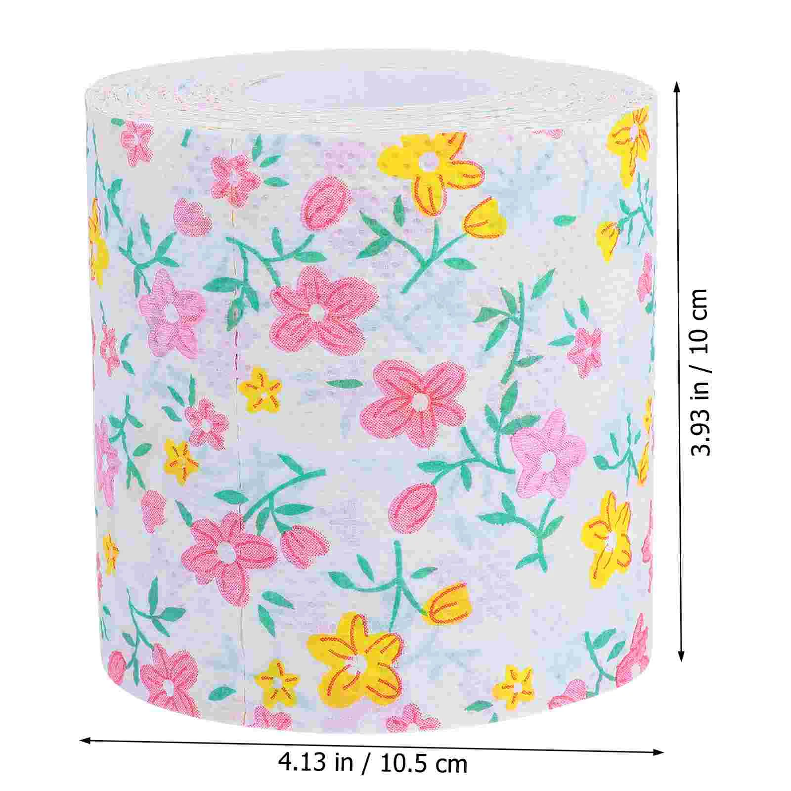 Toilet Paper Bath Tissue Printed Roll Napkin for Home Handkerchief