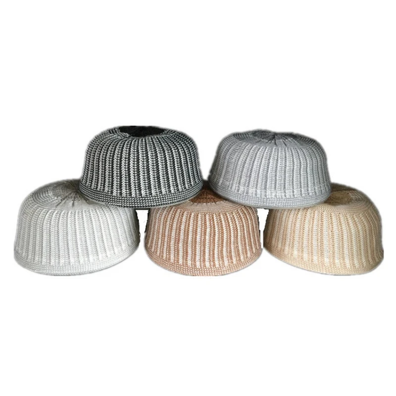 Fez Moslim Caps Voor Mannen Kleding Freeshipping Kalkoen Gebedsmuts Gebreide Kufi Kippah Islamic Saudi Arabia Joodse Mesh Wol