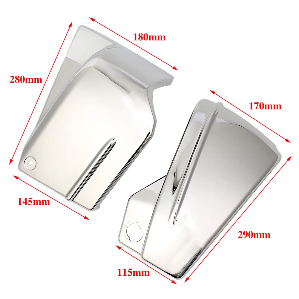 Motocicleta chrome abs bateria lateral capa carenagem para yamaha v-star 650 dragstar 650 xvs650 durante todo o ano