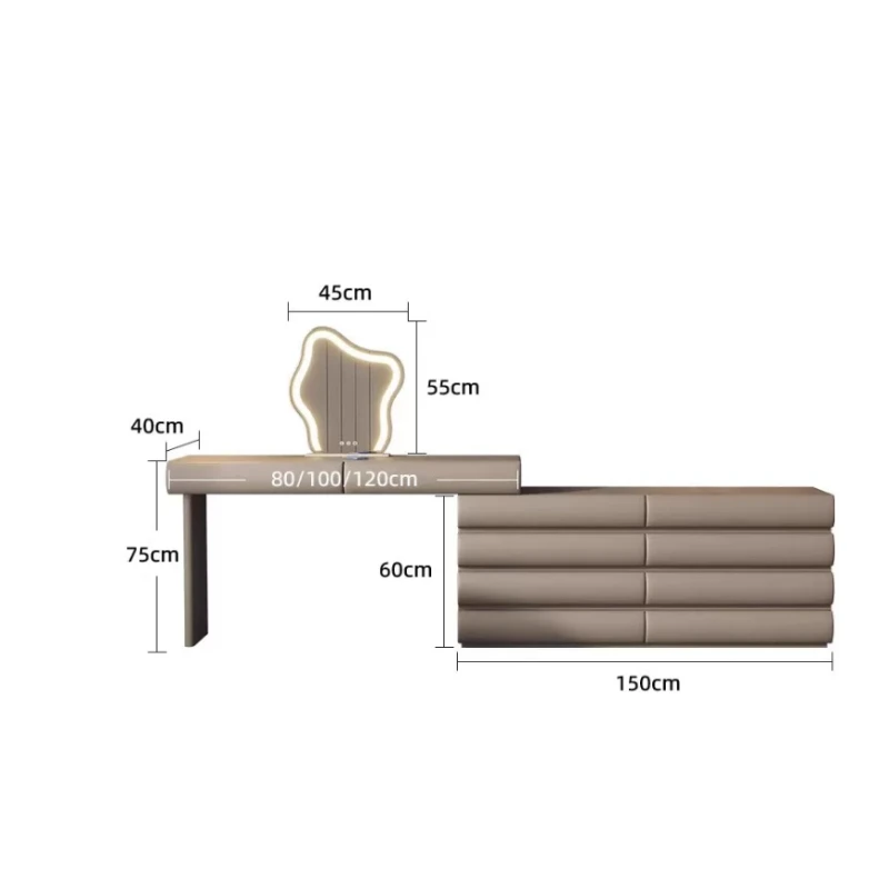 Storage Desk Dressing Tables Gray Luxury Closet Dividers Makeup Tables Wardrobes Kawaii Tocador De Maquillaje Home Furniture