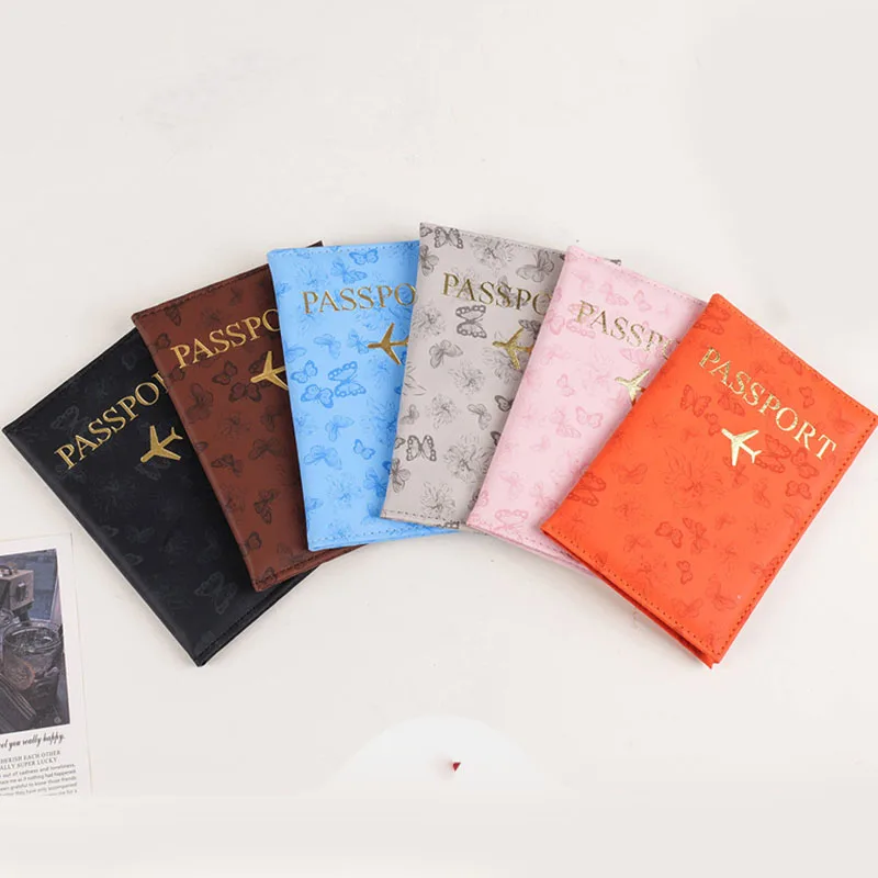 

Fashion Passport Protective Cover Travel Passport Holder Wallet Gift PU Leather Card Case Cover Unisex Storage Card Bags
