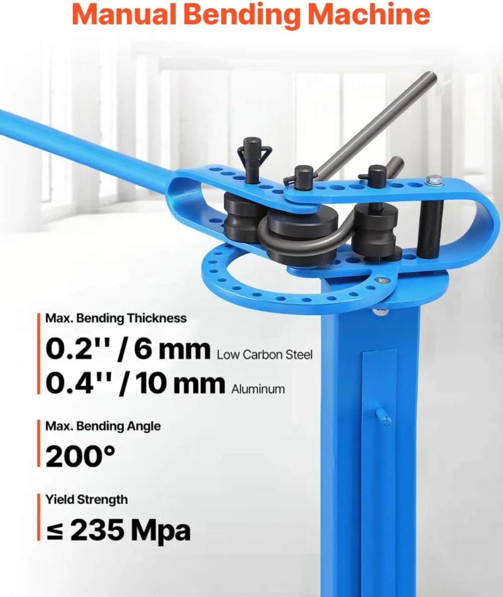 

Ручной трубогиб с 14-матрицами, 200 г. ° Сверхмощный инструмент для гибки труб для медных алюминиевых железных труб