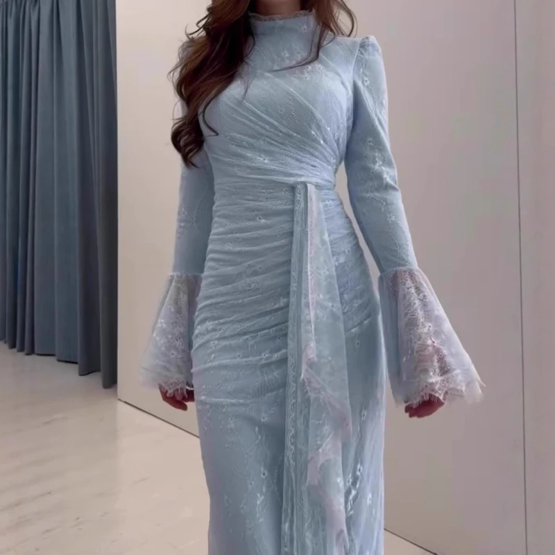 

2025 Spring and Autumn Sweet and Fresh Long Sleeve Women's Party Dress