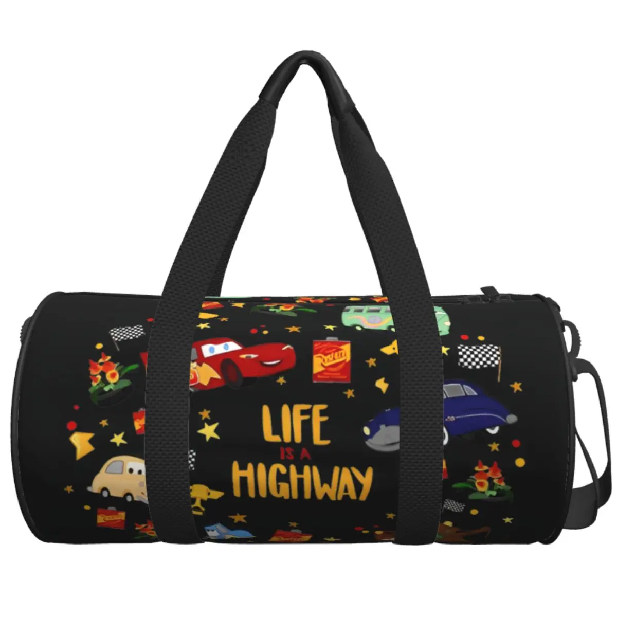 

Life Is A Highway Дорожная сумка Спортивные сумки для йоги Большая вместительная ретро-сумка для спортзала Мужчины Женщины Дизайн Уличная сумка для фитнеса